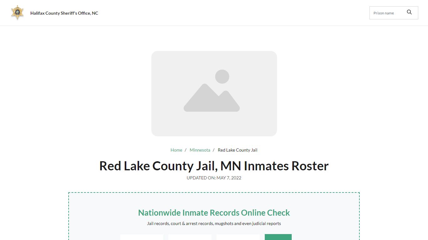 Red Lake County Jail, MN Jail Roster, Name Search